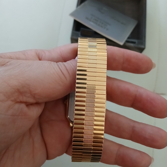 Bill Blass Gold Watch with Black Dial - Picture 7 of 7